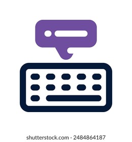keyboard icon. vector dual tone icon for your website, mobile, presentation, and logo design.