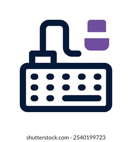 ícone de teclado. vetor ícone de tom duplo para o seu site, móvel, apresentação e design de logotipo.