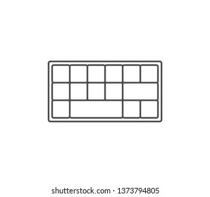 Keyboard icon . Vector . EPS 10