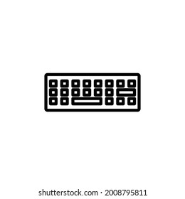 Icono de teclado, pasos vectoriales 10