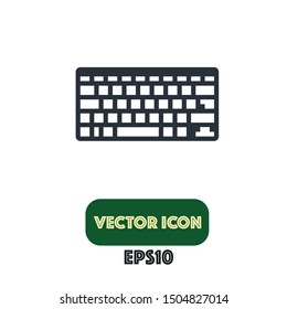 keyboard icon, keyboard vector. Eps10