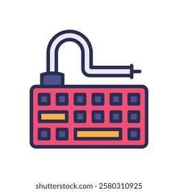 keyboard icon. vector filled color icon for your website, mobile, presentation, and logo design.