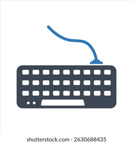 Tastatursymbol. Vektor und Glyphe