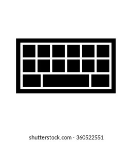 Keyboard icon . Vector illustration