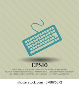 Keyboard icon vector illustration
