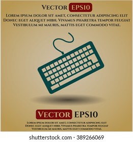 Keyboard icon vector illustration