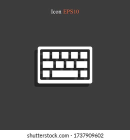 keyboard icon. Vector illustration EPS 10.