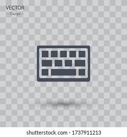 icono de teclado. Ilustración del vector EPS 10.