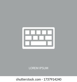 Tastatur-Symbol. Vector Abbildung EPS 10.