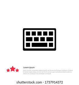 keyboard icon. Vector illustration EPS 10.
