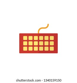 Keyboard Icon Vector Illustration in Flat Style for Any Purpose