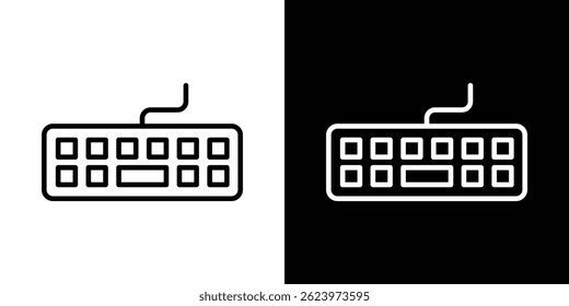 Vector del icono del teclado, Plantilla del logotipo de la ilustración en estilo de moda