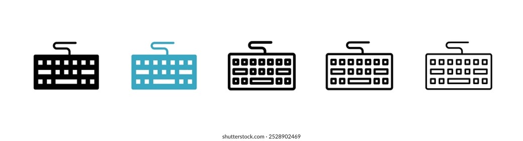 Conjunto de Ilustración vectorial de iconos de teclado