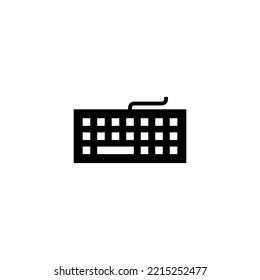 Ilustración vectorial de icono de teclado. signo de teclado y símbolo