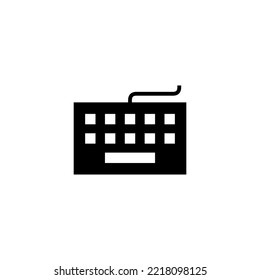 Keyboard icon vector illustration. keyboard sign and symbol