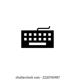 Ilustración vectorial de icono de teclado. signo de teclado y símbolo
