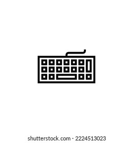Keyboard icon vector illustration. keyboard sign and symbol