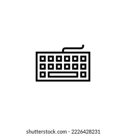 Keyboard icon vector illustration. keyboard sign and symbol