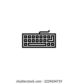 Keyboard icon vector illustration. keyboard sign and symbol