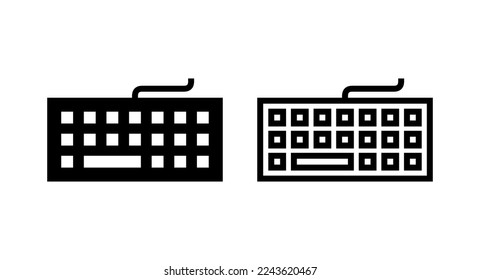 Keyboard icon vector illustration. keyboard sign and symbol