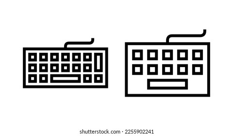 Keyboard icon vector illustration. keyboard sign and symbol