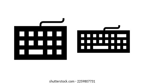 Ilustración vectorial de icono de teclado. signo de teclado y símbolo