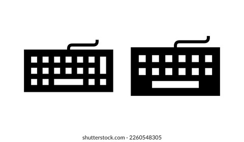 Keyboard icon vector illustration. keyboard sign and symbol