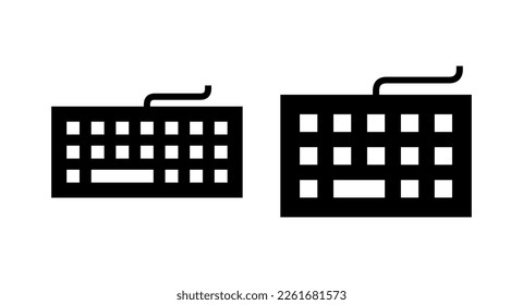 Keyboard icon vector illustration. keyboard sign and symbol