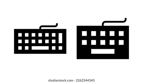 Ilustración vectorial de icono de teclado. signo de teclado y símbolo