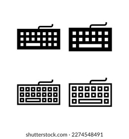 Ilustración vectorial de icono de teclado. signo de teclado y símbolo