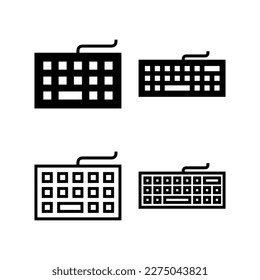 Keyboard icon vector illustration. keyboard sign and symbol