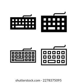 Keyboard icon vector illustration. keyboard sign and symbol