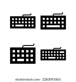 Keyboard icon vector illustration. keyboard sign and symbol