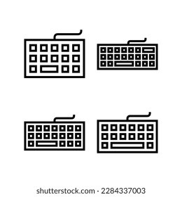 Keyboard icon vector illustration. keyboard sign and symbol