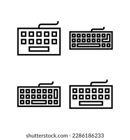 Keyboard icon vector illustration. keyboard sign and symbol