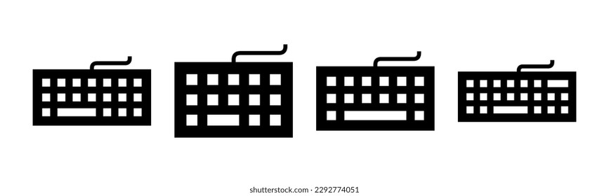 Keyboard icon vector illustration. keyboard sign and symbol