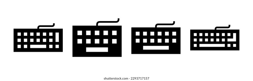 Keyboard icon vector illustration. keyboard sign and symbol