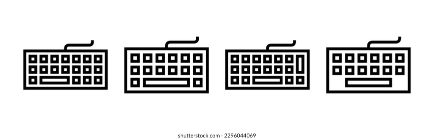 Keyboard icon vector illustration. keyboard sign and symbol