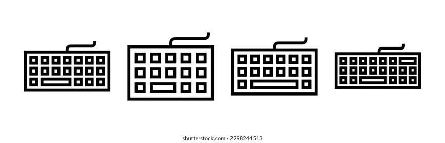 Keyboard icon vector illustration. keyboard sign and symbol