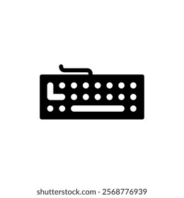 Keyboard icon vector illustration. keyboard sign and symbol