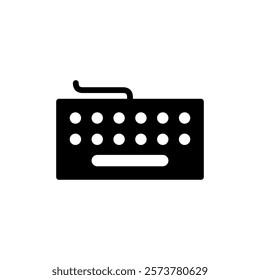 Keyboard icon vector illustration. keyboard sign and symbol