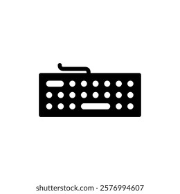 Keyboard icon vector illustration. keyboard sign and symbol