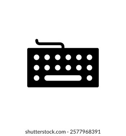 Keyboard icon vector illustration. keyboard sign and symbol