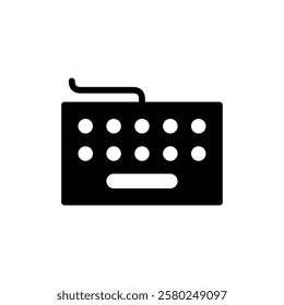 Keyboard icon vector illustration. keyboard sign and symbol