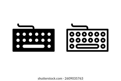 Keyboard icon vector illustration. keyboard sign and symbol