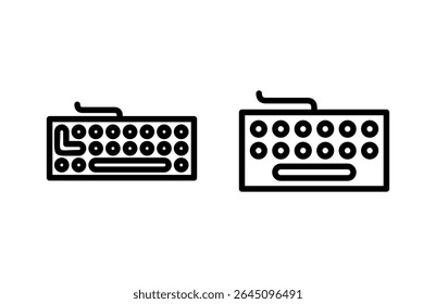 Icono de teclado Ilustración vectorial. signo y símbolo del teclado