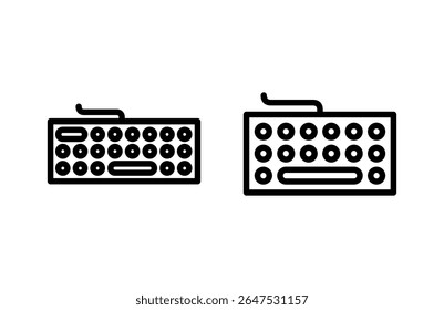 Ícone de teclado ilustração de vetor. símbolo e sinal de teclado