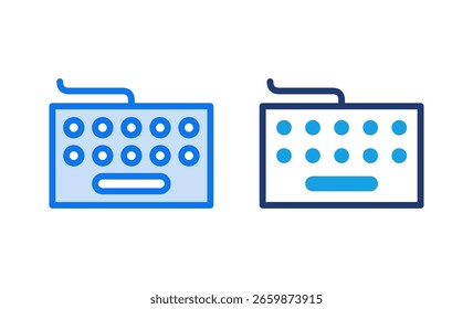 Ícone de teclado ilustração de vetor. símbolo e sinal de teclado