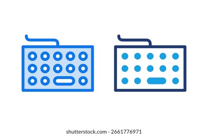 Vektorgrafik des Tastatursymbols. Tastaturzeichen und -symbol