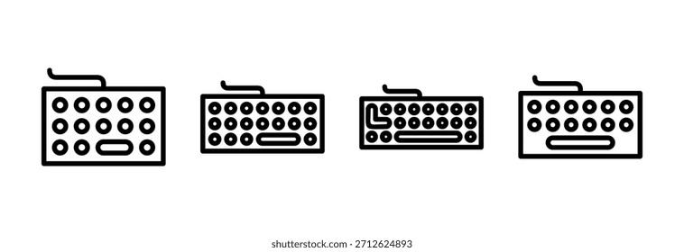 Ícone de teclado ilustração de vetor. símbolo e sinal de teclado